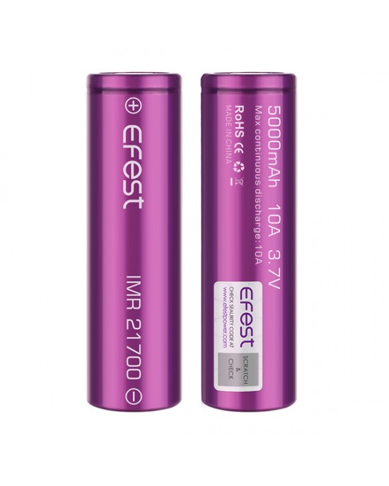 Efest 21700 5000mAh 10A Rechargeable Battery