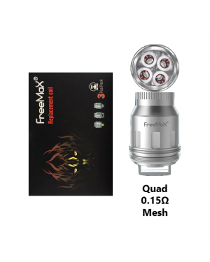 Freemaxmax Peplacement Quad Mesh Coil 0.15ohm for Mesh Pro Tank \Mesh Pro 2 Tank \Mesh Pro 3 Tank \ Maxus Pro Tank