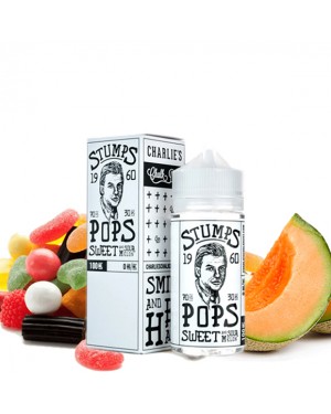 Charlie's chalk dust-Pops Stump Sweet and Sour Melon 100ml 0mg 