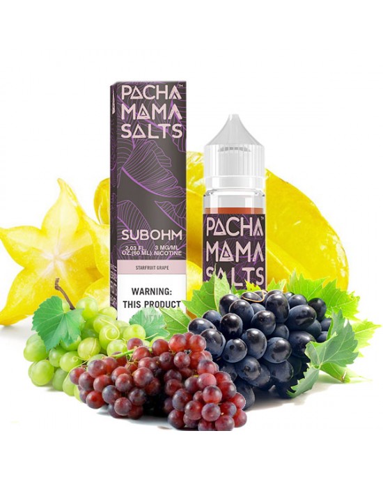 Charlie's Chalk Dust - Pachamama SUBOHM- Starfruit Grape 60ml 0mg【Expired】
