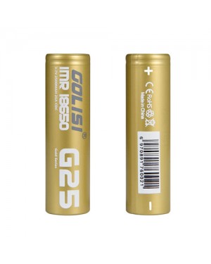 Golisi G25 18650 2500mAh 20A rechargeable battery with battery case 