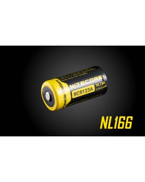 Nitecore NL166 RCR123A 650mAh Li-ion battery