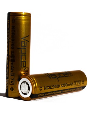 VapCell 20700 3200mAh 30A rechargeable battery 