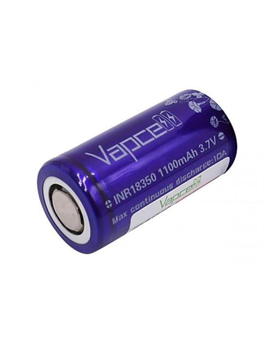 VAPCELL 18350  1100MAH 9A RECHARGEABLE BATTERY