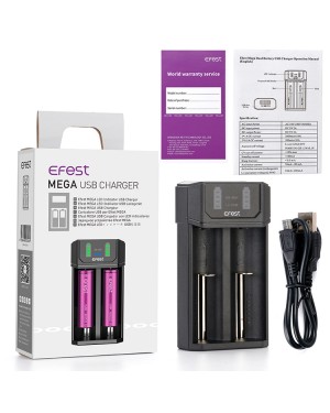 Efest Mega USB Li-ion battery and AA/AAA Battery Charger