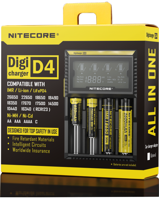 Nitecore D4 charger with AU PLUG