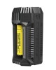 Nitecore V2 6A In-Car Speedy Battery charger 2 bay USB  charger (With 12V LIGHTER ADAPTER AND USB PORTS FOR 18650 RCR123A 17650 17670 14500 AA C AND MORE)