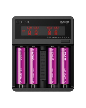 Efest LUC V4 charger with AU plug,car charger powerbank feature